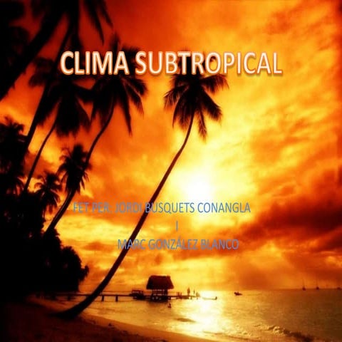 Clima subtropical
