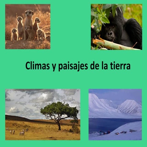 Climas y paisajes de la tierra y de españa | PPT