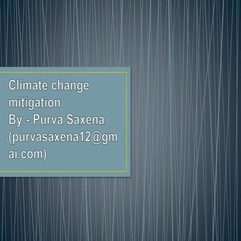 Climate Change Mitigation