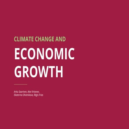 Climate change and economic growth – full report