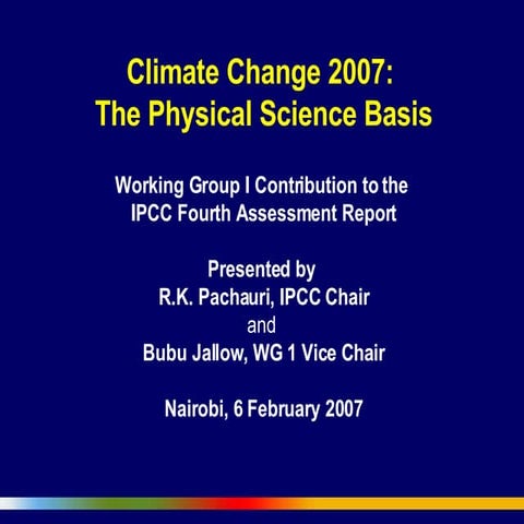 Climate Change - The Physical Science Basis