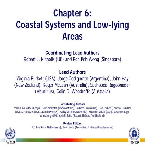 Climate changes impact on coastal regions