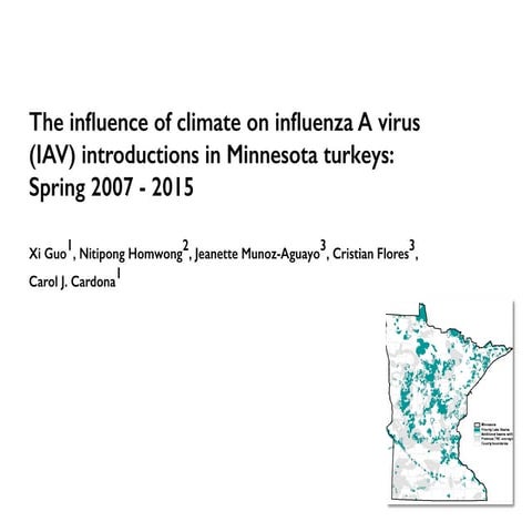 Impact of climate on avian influenza spread in Minnesota turkeys