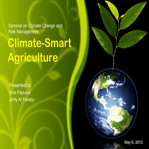 Climate smart agriculture
