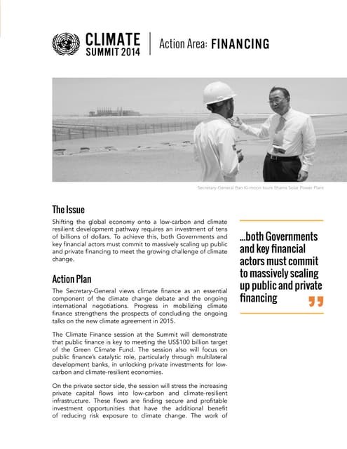 Climate Summit Action Areas Financing2