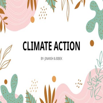 Climate Action.pptx action plan for climate | PPTX