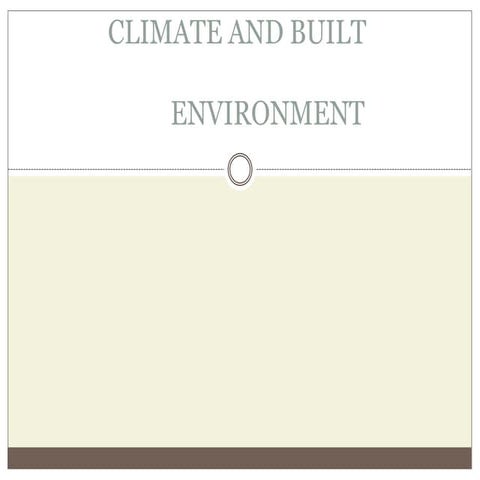 Climate and built environment