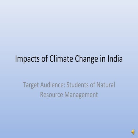Climate change in the region, including Mongolia | PPTX