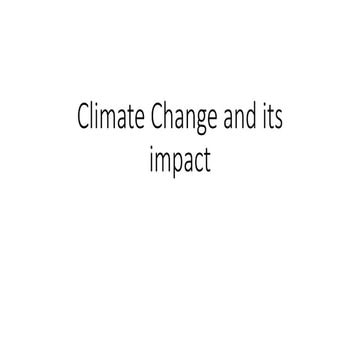 Climate change
