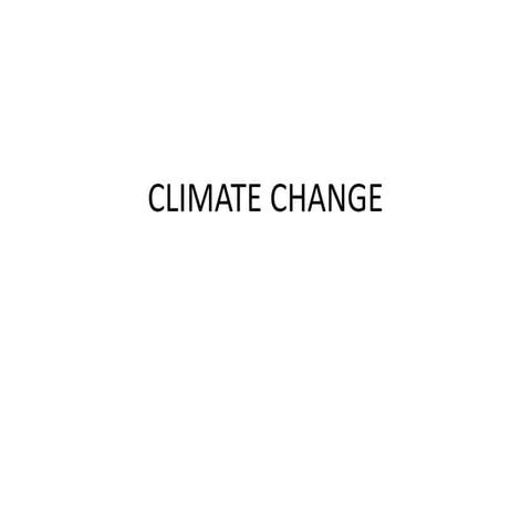 Climate change