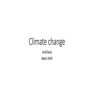 Climate change