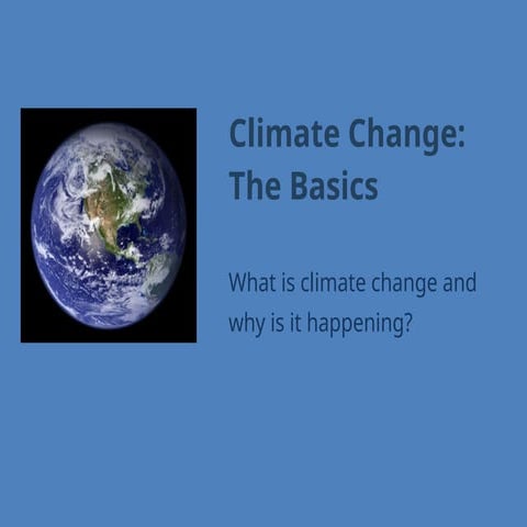Climate Change ppt for college students included in the topic of People ...