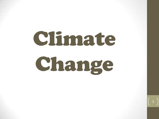 Ra 9729 Climate Change Act of 2009 | PPT | Environment | Science