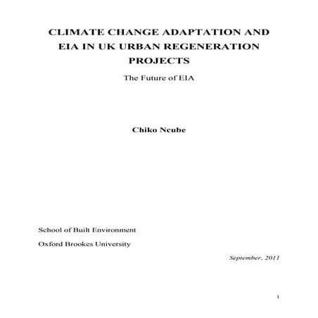 Climate change adaptation in urban regeneration projects | PDF