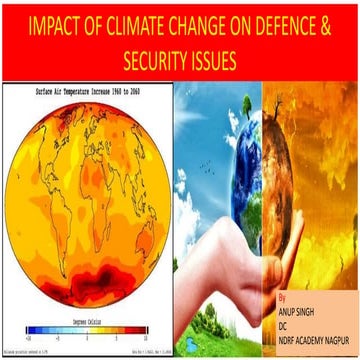 Climate change and defense  