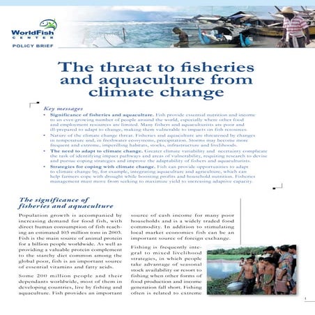 Climate change and fisheries