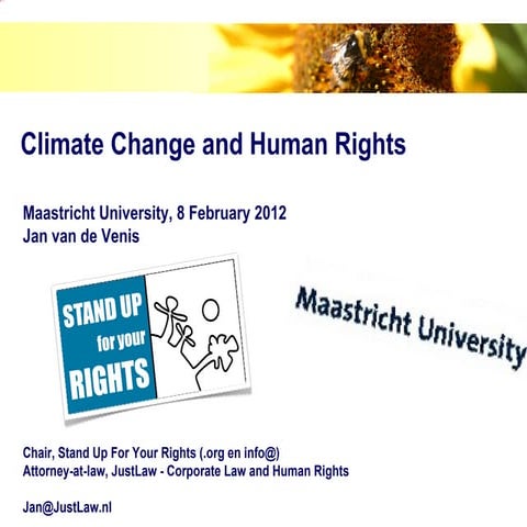 Climate Change and Human Rights MU 2012