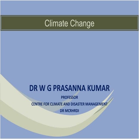 Climate Change and India