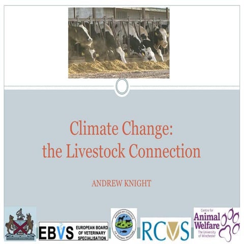 Climate change: the livestock connection