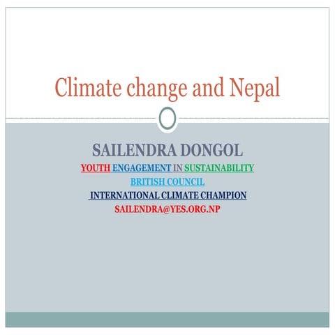Climate change and Nepal
