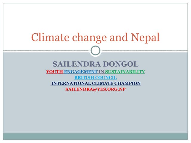 Climate change and Nepal