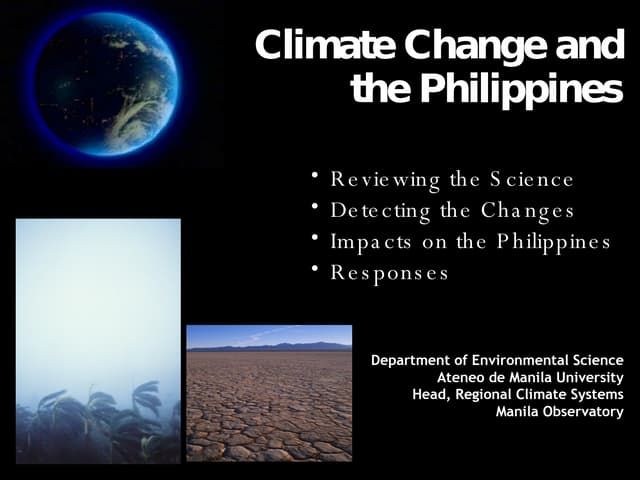Ra 9729 Climate Change Act of 2009 | PPT | Environment | Science