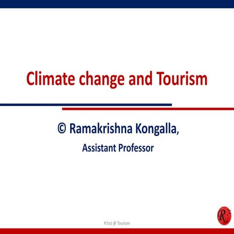 Climate change and tourism