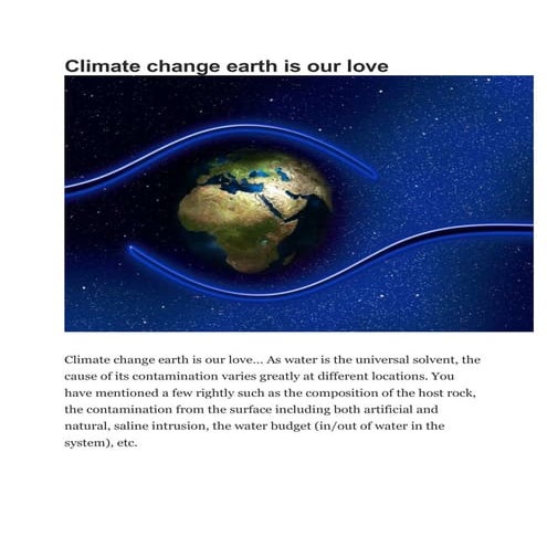 Climate change earth is our love.docx
