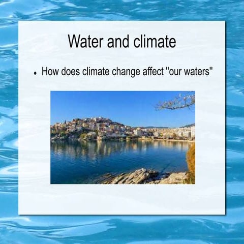 Impact of climate change on hydrological cycle | PPTX