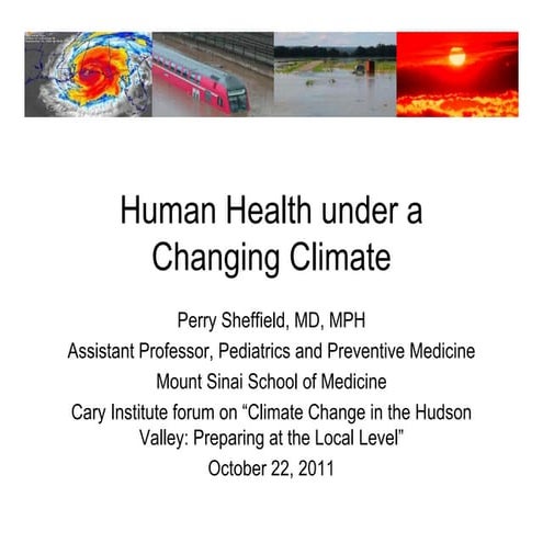 Climate Change and Human Health