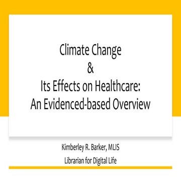 Climate Change and its Impact on Health | PPT