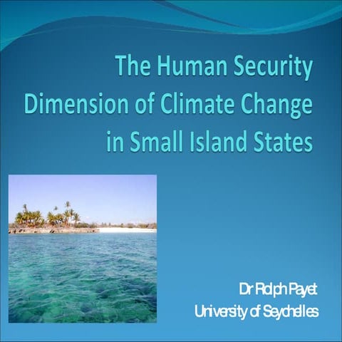 Human Security Implications of Climate Change