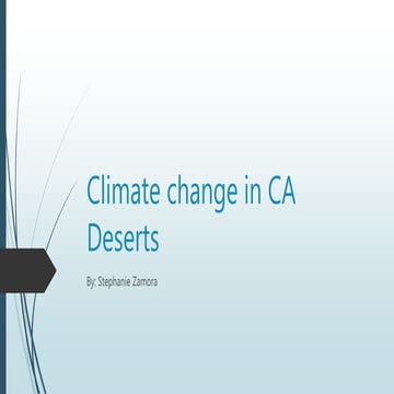 Climate change in ca deserts