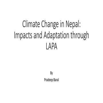 Climate change in nepal