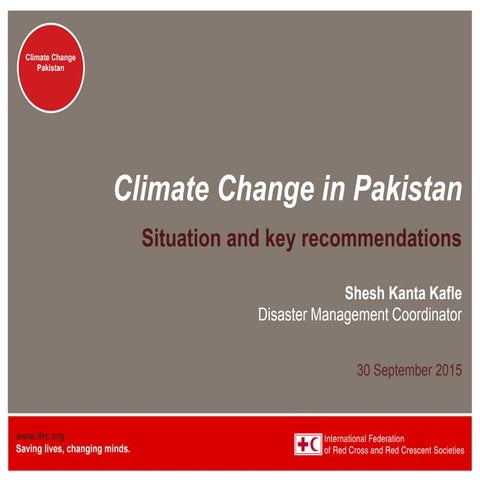 Climate change in pakistan shesh kafle | PDF