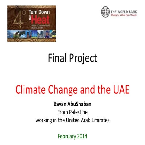 Climate change in the uae b.abu shaban | PPTX