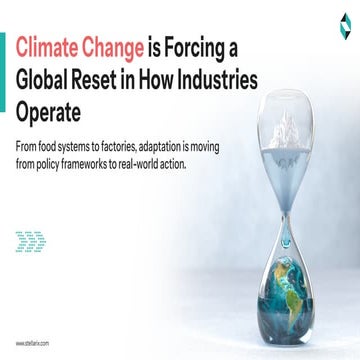 Climate Change is Forcing a Global Reset in How Industries Operate | PDF