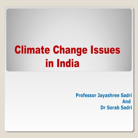 Climate Change and its details in India.pptx