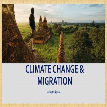Climate change & migration