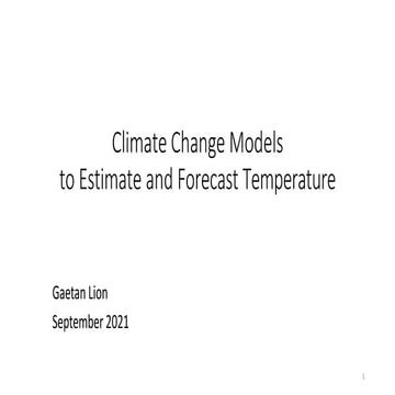 Climate Change Model