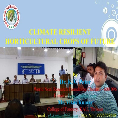 Climate Resilient Horticultural Crops of Future | PDF