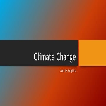 Climate change power point