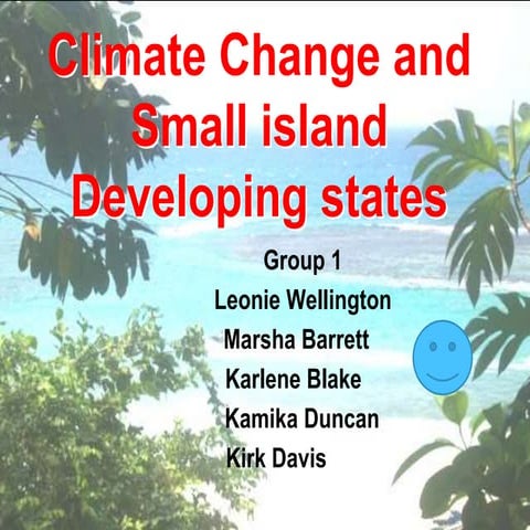 Climate change in the Caribbean