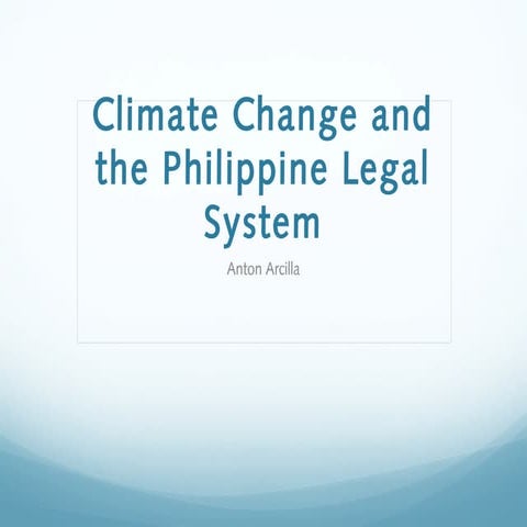 Ra 9729 Climate Change Act of 2009 | PPT