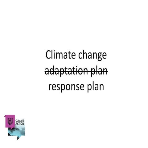 Climate change response plan | PDF
