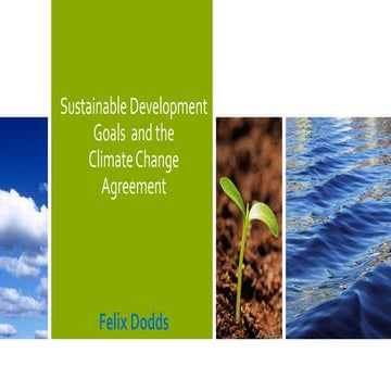 Sustainable Development Goals and Climate Change 