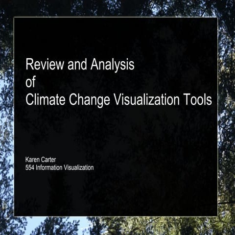 Climate change visualization_tools