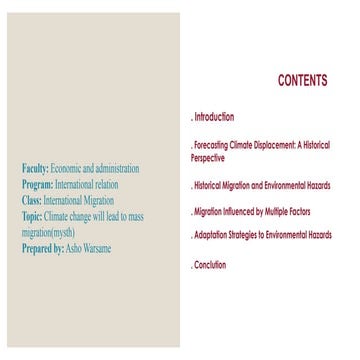 Climate change will lead to mass migration..pptx