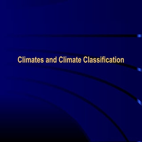 Climate classification