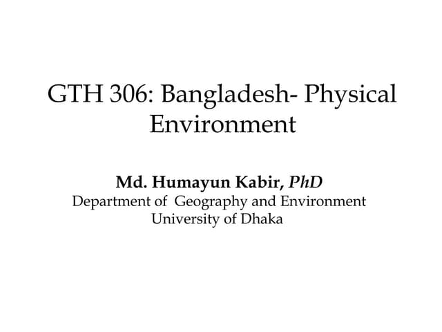 Climate & temperature; climatic hazard